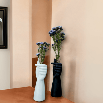 Artisan Hand Vase Black